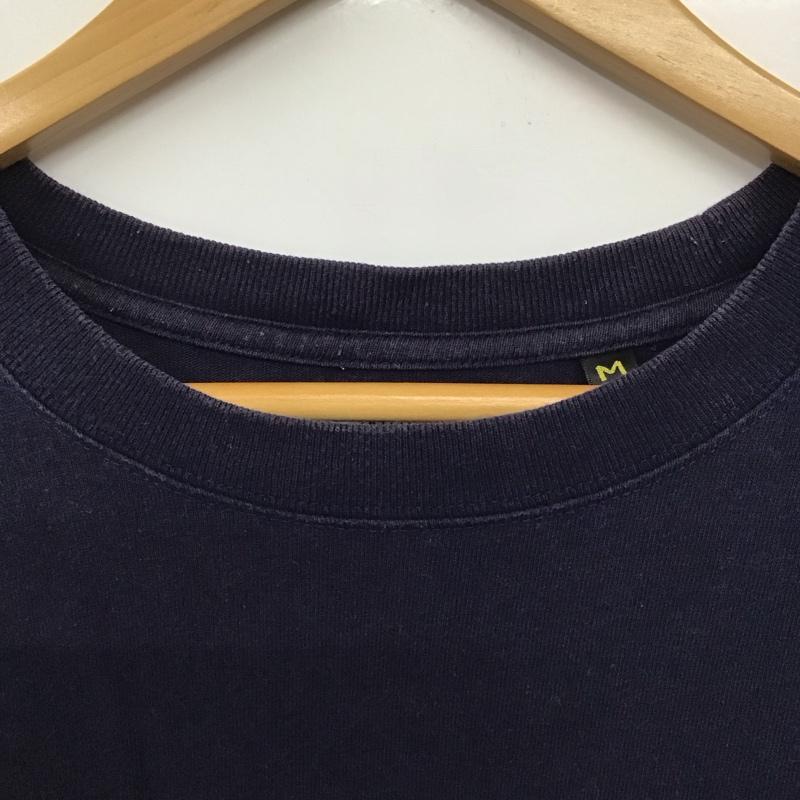 インヘリット INHERIT Tシャツ 半袖 半袖カットソー プリントTシャツ クルーネックカットソー M プリント 紺 / ネイビー /  メンズ USED 古着 中古 10132276