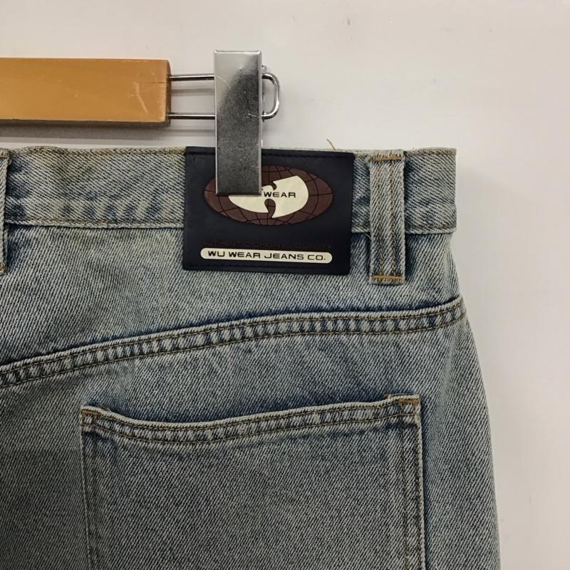 ウーウェア WU-WEAR パンツ デニム、ジーンズ デニムパンツ ワイドパンツ カジュアルパンツ ワークパンツ 36 無地 インディゴ / インディゴ /  メンズ USED 古着 中古 10147466