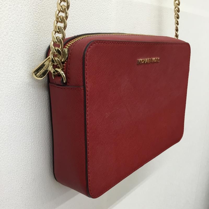 マイケルコース MICHAEL KORS ショルダーバッグ ショルダーバッグ ロゴ、文字 赤 / レッド /  レディース USED 古着 中古 10143558
