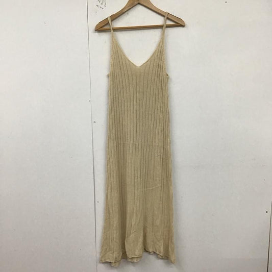 ジーナシス JEANASIS ワンピース ロングスカート FREE 無地 ベージュ / ベージュ /  レディース USED 古着 中古 10128915