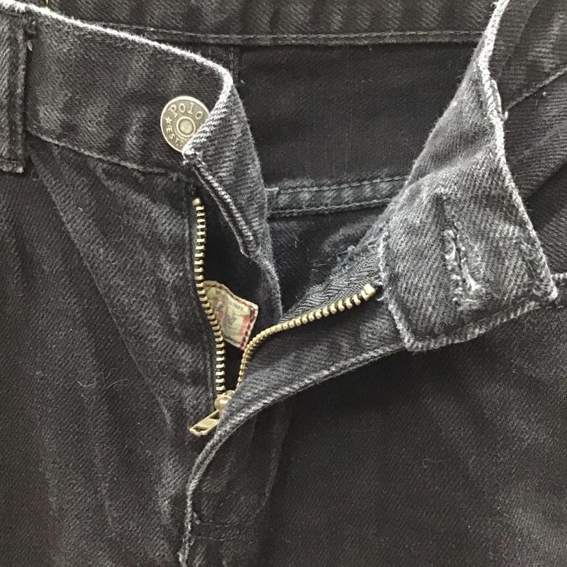 ラルフローレン RALPHLAUREN パンツ デニム、ジーンズ 無地 黒 / ブラック /  レディース USED 古着 中古 10112412
