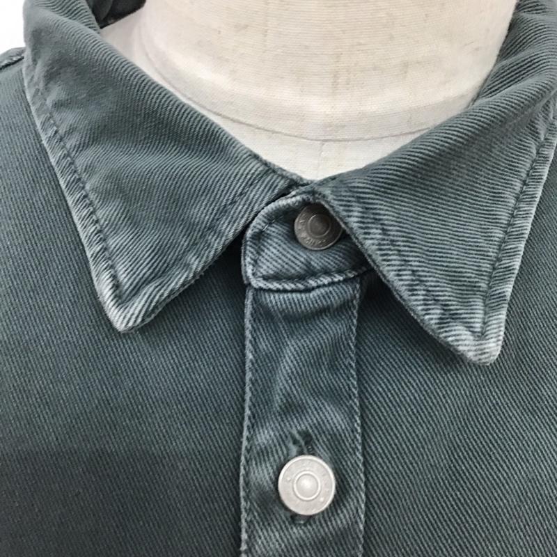 ザラ ZARA シャツ、ブラウス 長袖 長袖シャツ 無地シャツ カラーシャツジャケット XL 無地 カーキ / カーキ /  メンズ USED 古着 中古 10126254