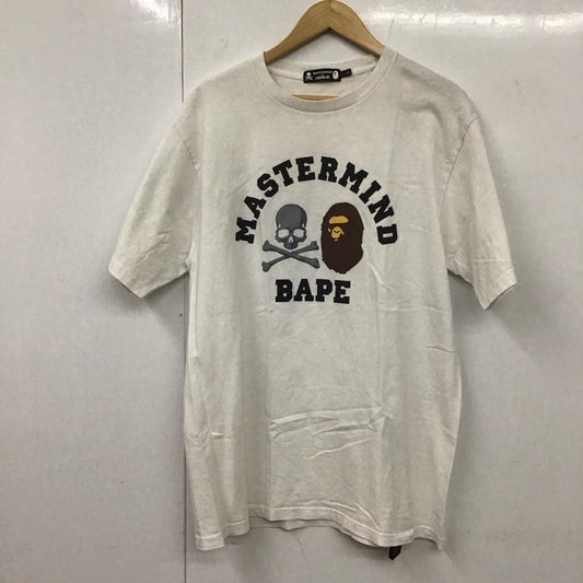アベイシングエイプ A BATHING APE Tシャツ 半袖 001teg231919x マスターマインド プリントTシャツ L プリント 白 / ホワイト /  メンズ USED 古着 中古 10130975