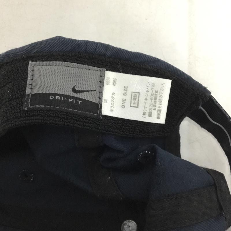 ナイキ NIKE 帽子 キャップ DRI FIT 00s 00年代 ロゴ、文字 紺 / ネイビー /  メンズ USED 古着 中古 10149873