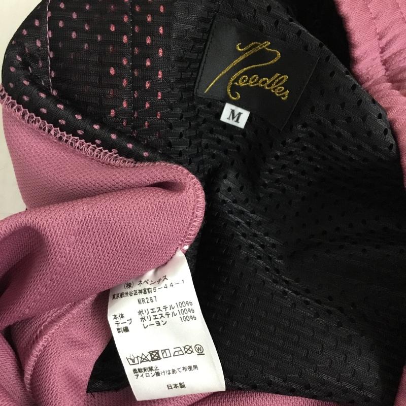 ニードルス Needles パンツ ワークパンツ、ペインターパンツ mr287 トラックパンツ ジャージ M ロゴ、文字 えんじ / ワインレッド /  メンズ USED 古着 中古 10120850