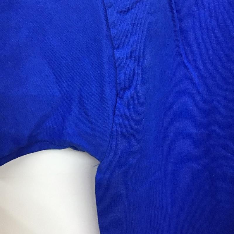 チャンピオン Champion Tシャツ 半袖 半袖カットソー プリントTシャツ クルーネックカットソー L 無地 青 / ブルー /  メンズ USED 古着 中古 10150934