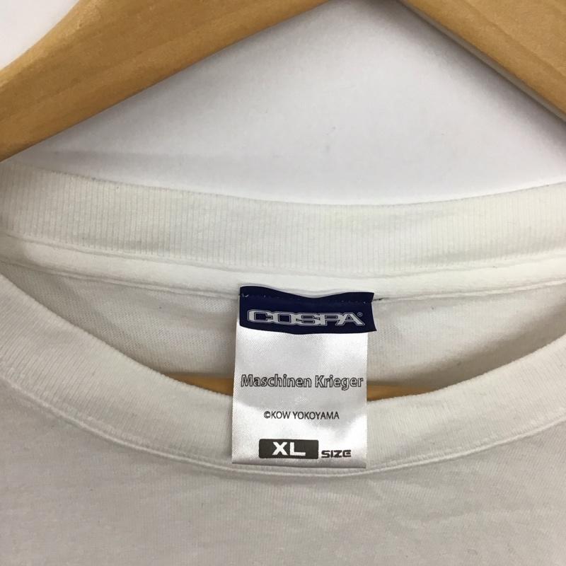 古着 USED Tシャツ 半袖 半袖カットソー プリントTシャツ クルーネックカットソー cospa s.a.f.s XL プリント 白 / ホワイト /  メンズ USED 古着 中古 10134662