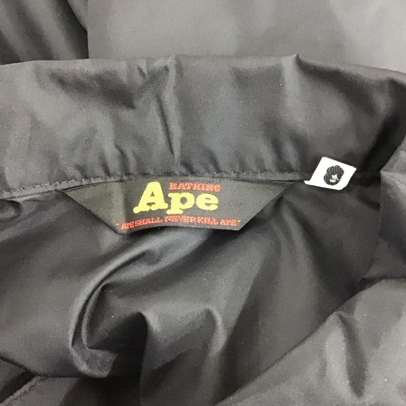 アベイシングエイプ A BATHING APE ジャケット、上着 ジャケット、ブレザー ナイロンジャケット カラージャケット 前ボタン nowhere 10周年 M ロゴ、文字 黒 / ブラック /  メンズ USED 古着 中古 10119526