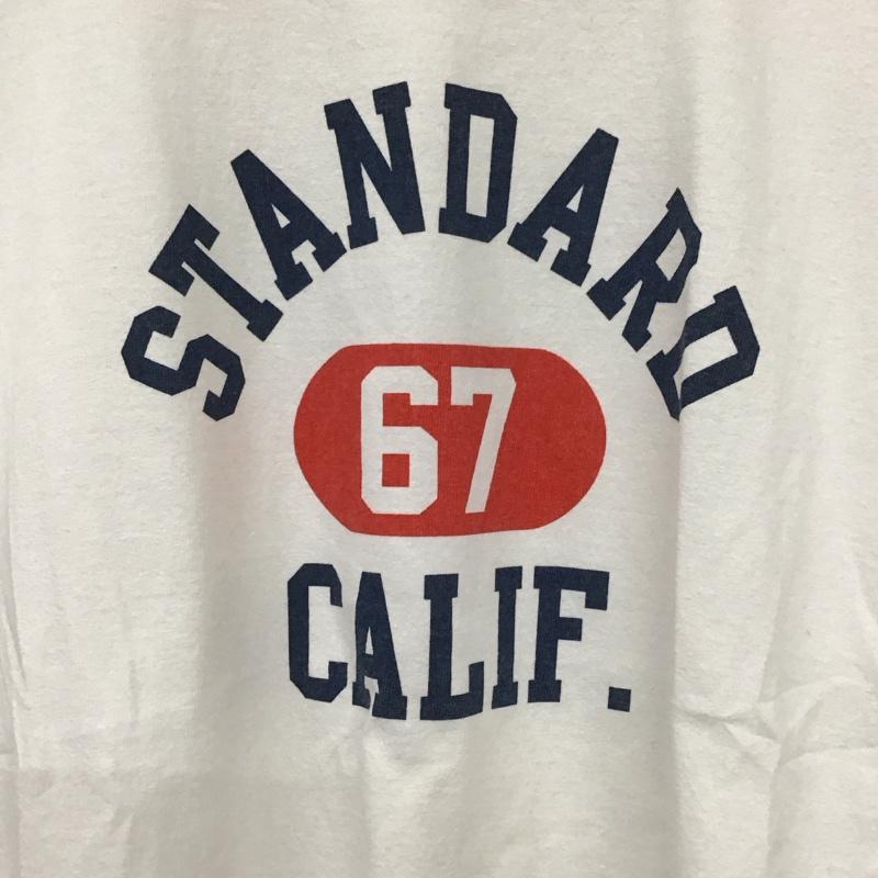 スタンダード カリフォルニア STANDARD CALIFORNIA Tシャツ 半袖 半袖カットソー プリントTシャツ クルーネックカットソー チャンピオン M ロゴ、文字 白 / ホワイト /  メンズ USED 古着 中古 10130728