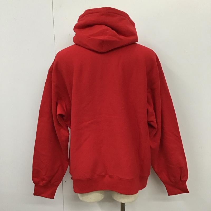 シュプリーム Supreme パーカー 長袖 23AW raisedscripthoodedsweatshirt 長袖パーカー プルオーバーパーカー L ロゴ、文字 赤 / レッド /  メンズ USED 古着 中古 10115141