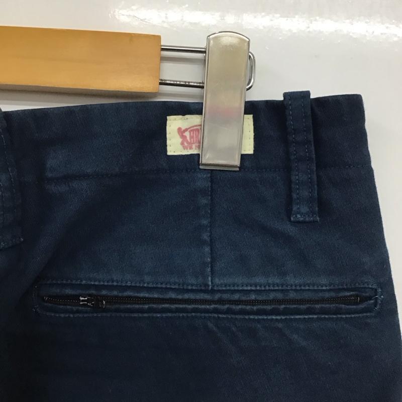 ハリウッドランチマーケット H.R MARKET パンツ チノパン チノパン ワイドパンツ カジュアルパンツ ストレッチパンツ 3 無地 紺 / ネイビー /  メンズ USED 古着 中古 10142426