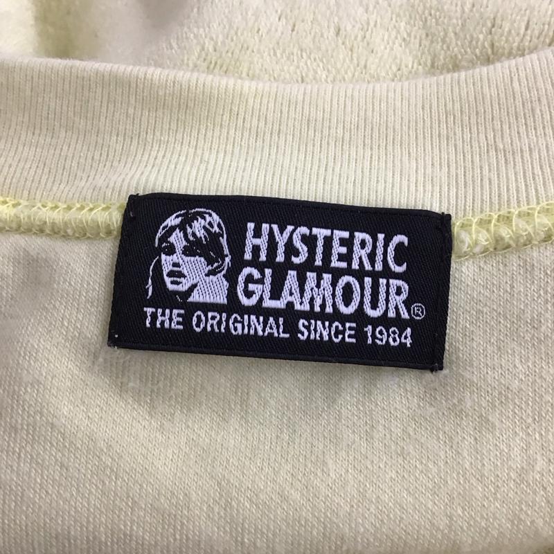 ヒステリックグラマー HYSTERIC GLAMOUR ワンピース ひざ丈スカート 半袖ワンピース クルーネックワンピース カジュアルワンピース FREE プリント 黄 / イエロー /  レディース USED 古着 中古 10117301