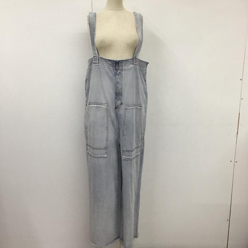 ダブルクローゼット w closet サロペット・オーバーオール サロペット、オーバーオール 333125 ハイウエストサロペット FREE 無地 水色 / ライトブルー /  レディース USED 古着 中古 10120242