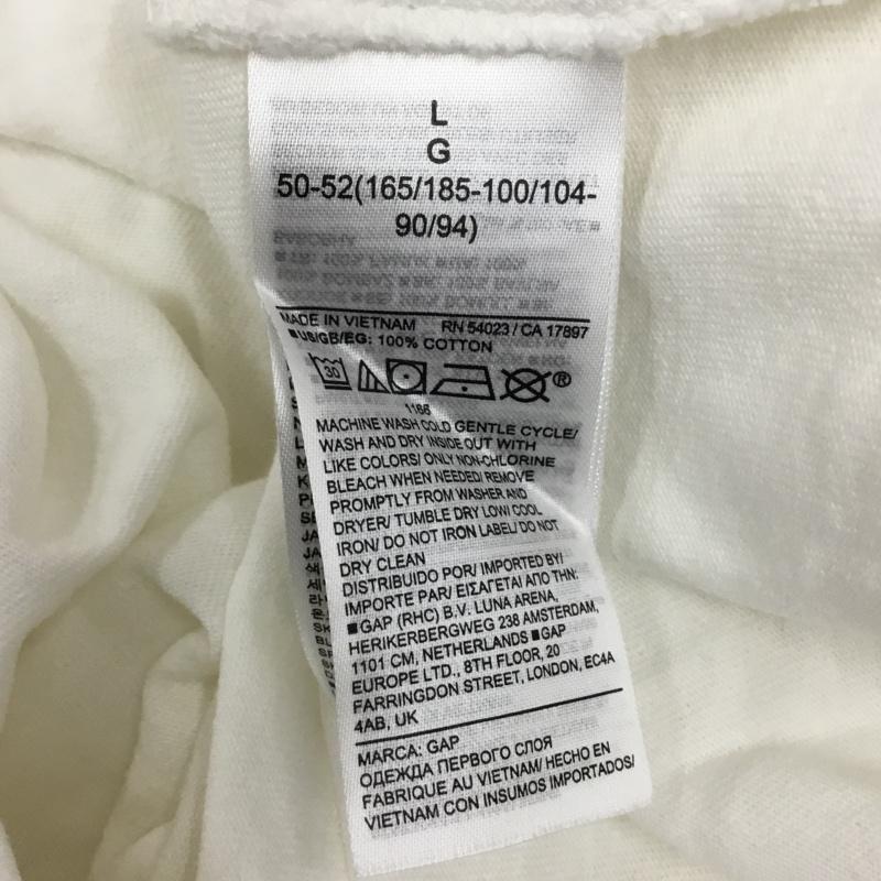 ギャップ GAP Tシャツ 半袖 ヘンリーネック L 無地 白 / ホワイト /  メンズ USED 古着 中古 10117788