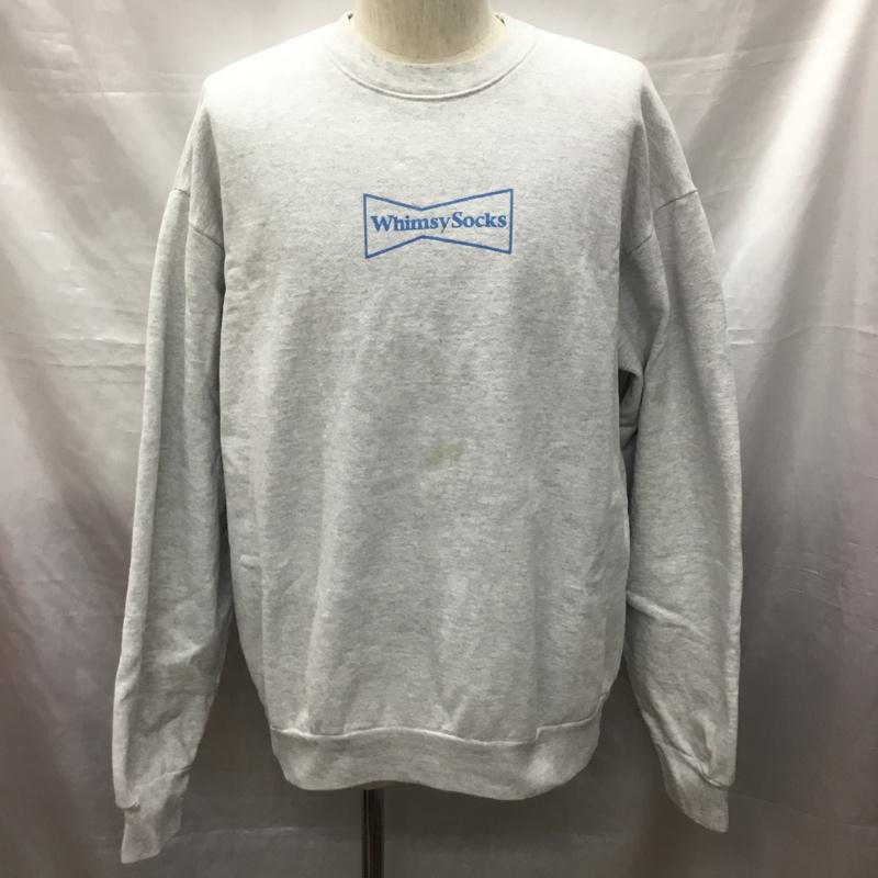 ウエステッドユース Wasted Youth トレーナー 長袖 長袖 L ロゴ、文字 灰 / グレー /  メンズ USED 古着 中古 10121079
