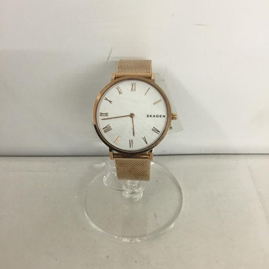 スカーゲン SKAGEN 腕時計 アナログ（クォーツ式） SKW2714 メッシュ ロゴ、文字 金 / ゴールド /  レディース USED 古着 中古 10135173