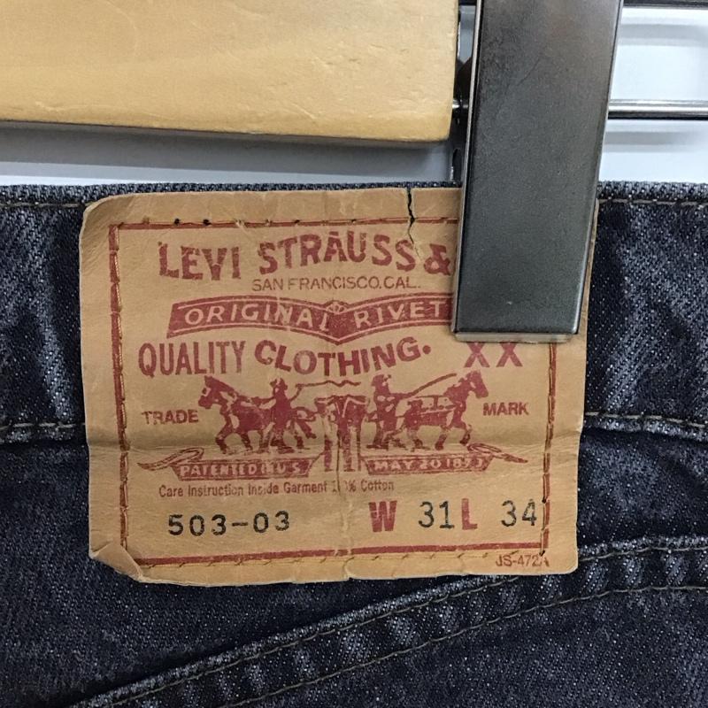 リーバイス Levi s パンツ デニム、ジーンズ 31インチ 無地 黒 / ブラック /  メンズ USED 古着 中古 10123345