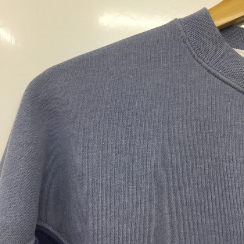 ナイキ NIKE トレーナー 長袖 CN7205-458 ショート丈 スウェット S ロゴ、文字 青 / ブルー / X 水色 / ライトブルー /  レディース USED 古着 中古 10144670