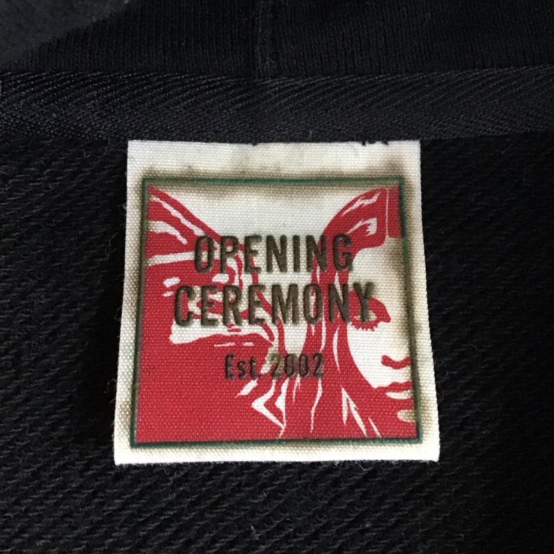 オープニング セレモニー OPENING CEREMONY パーカー 長袖 05184223 X-girl パーカー プルオーバー X-LARGE L ロゴ、文字 黒 / ブラック / X 桃 / ピンク /  メンズ USED 古着 中古 10117973