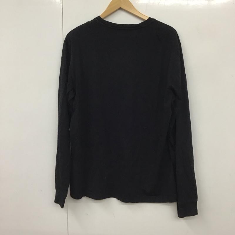 ディーゼル DIESEL カットソー 長袖 長袖カットソー プリントカットソー クルーネック XL ロゴ、文字 黒 / ブラック /  メンズ USED 古着 中古 10130288