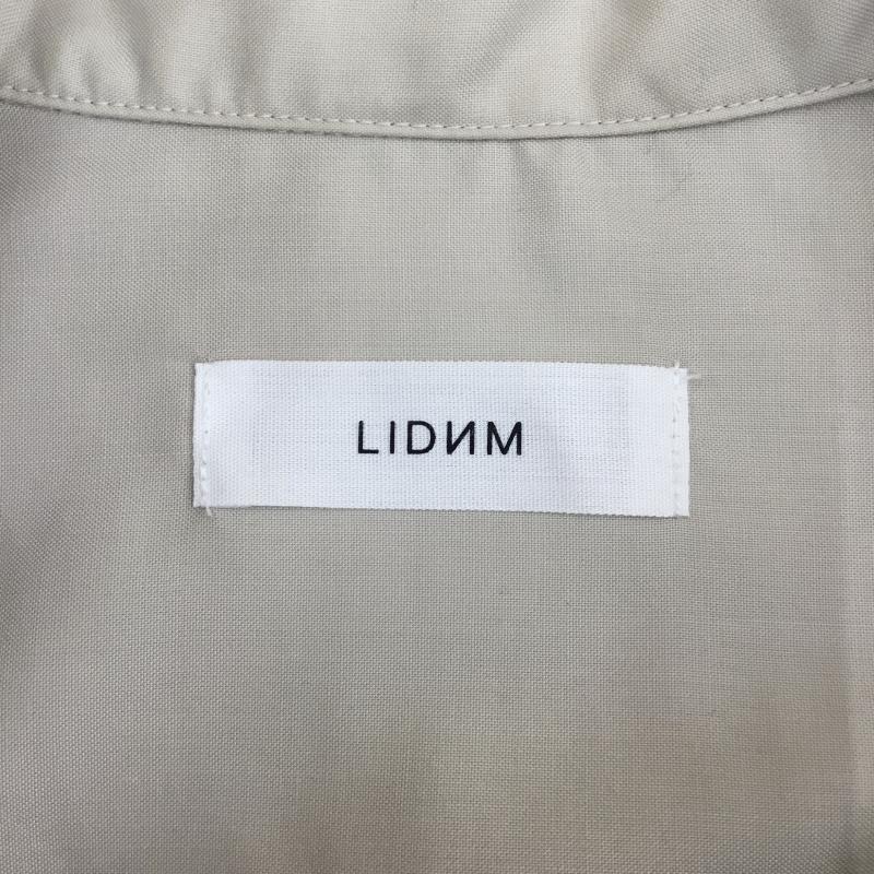 リドム LIDnM シャツ、ブラウス 半袖 LIDNM マイクロスパンオープンカラーシャツ L18ss-122 M 無地 ベージュ / ベージュ /  メンズ USED 古着 中古 10128182