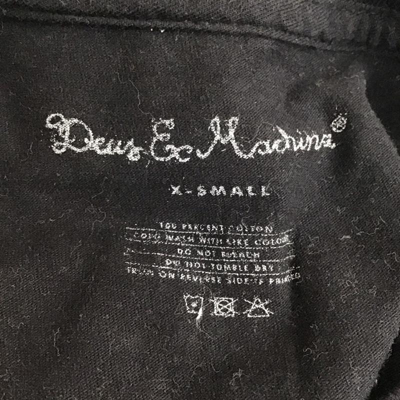 デウスエクスマキナ DEUS EX MACHINA Tシャツ 半袖 シールドロゴ XS ロゴ、文字 黒 / ブラック /  レディース USED 古着 中古 10109695