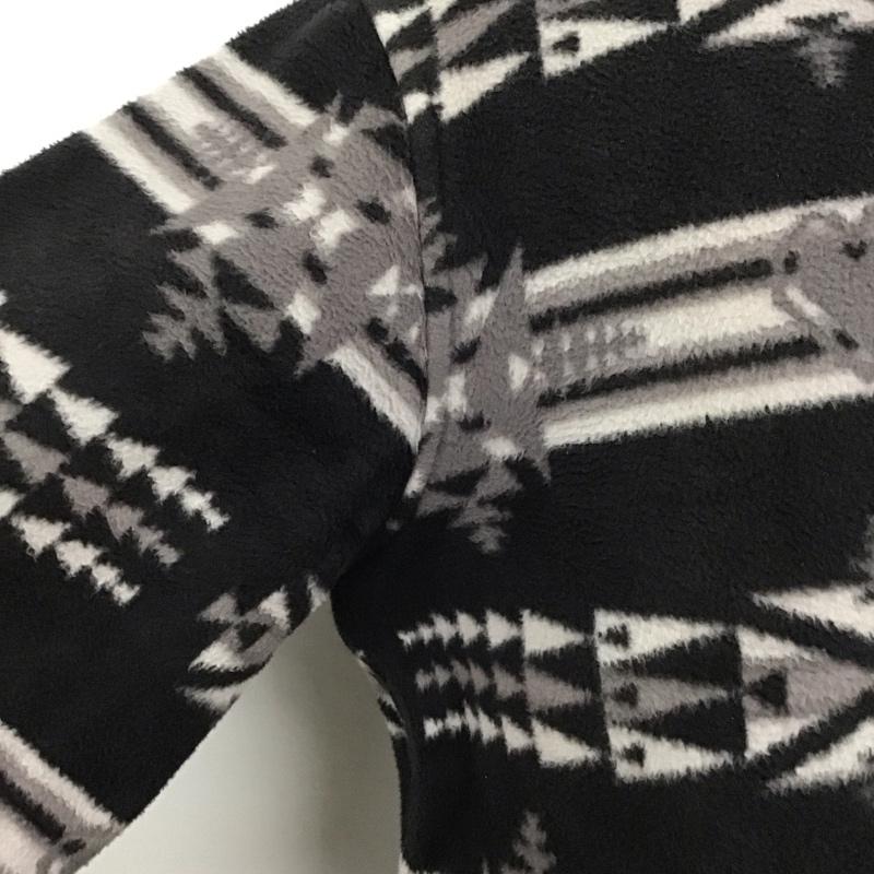 グラッドハンド GLAD HAND シャツ、ブラウス 長袖 長袖シャツ 総柄シャツ カラーシャツ ポケットシャツ フリースシャツ L プリント 白 / ホワイト / X 黒 / ブラック /  メンズ USED 古着 中古 10127761