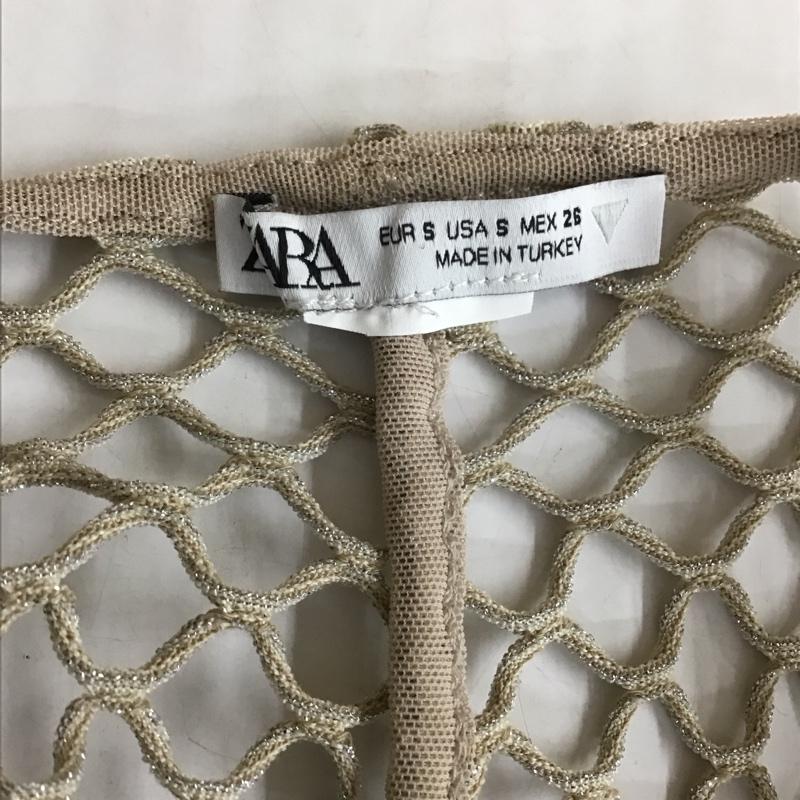 ザラ ZARA ワンピース ロングスカート ノースリーブロングワンピース キャミワンピース タイトワンピース S 無地 ベージュ / ベージュ /  レディース USED 古着 中古 10117992