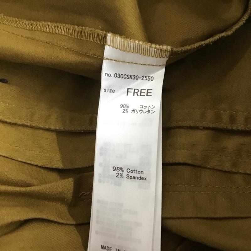 スライ SLY シャツ、ブラウス 長袖 030csk30-2550 WAISTTUCKV 長袖シャツ FREE 無地 キャメル / キャメル /  レディース USED 古着 中古 10144210