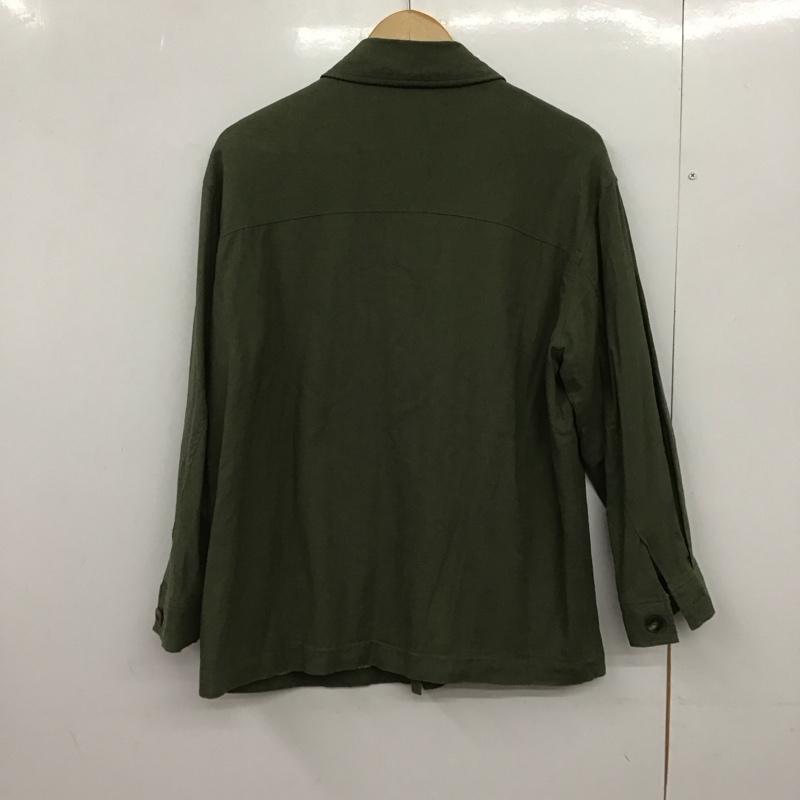 ザラ ZARA ジャケット、上着 ジャケット、ブレザー M 無地 カーキ / カーキ /  レディース USED 古着 中古 10147849