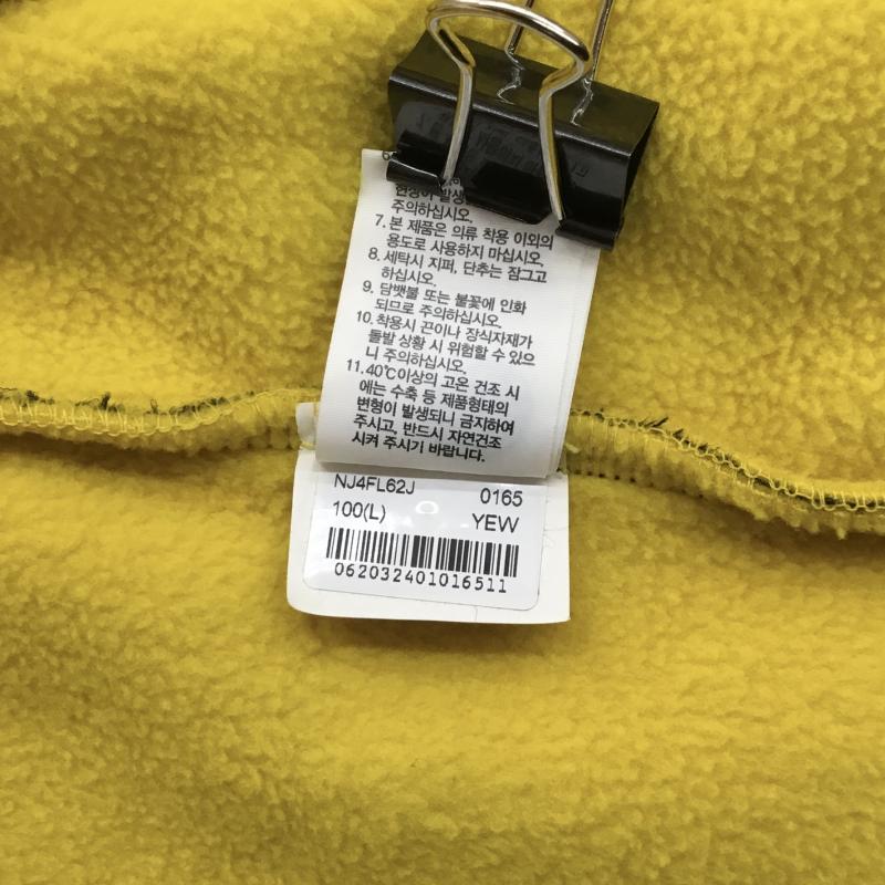 ザノースフェイス THE NORTH FACE ジャケット、上着 ジャンパー、ブルゾン THE NORTH FACE フリースジャケット　NJ4FL62J L ロゴ、文字 黄 / イエロー / X 黒 / ブラック /  メンズ USED 古着 中古 10122369
