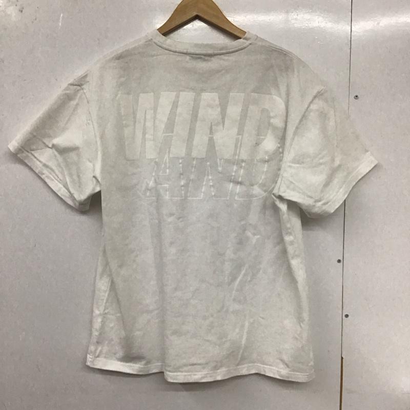 ウィンダンシー WIND AND SEA Tシャツ 半袖 半袖カットソー プリントTシャツ クルーネックカットソー L ロゴ、文字 白 / ホワイト /  メンズ USED 古着 中古 10129697
