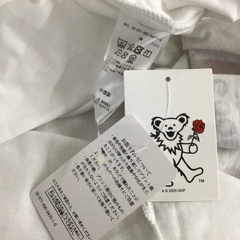 ジャーナルスタンダード JOURNAL STANDARD Tシャツ 半袖 半袖カットソー プリントTシャツ クルーネックカットソー M プリント 白 / ホワイト /  メンズ USED 古着 中古 10131631