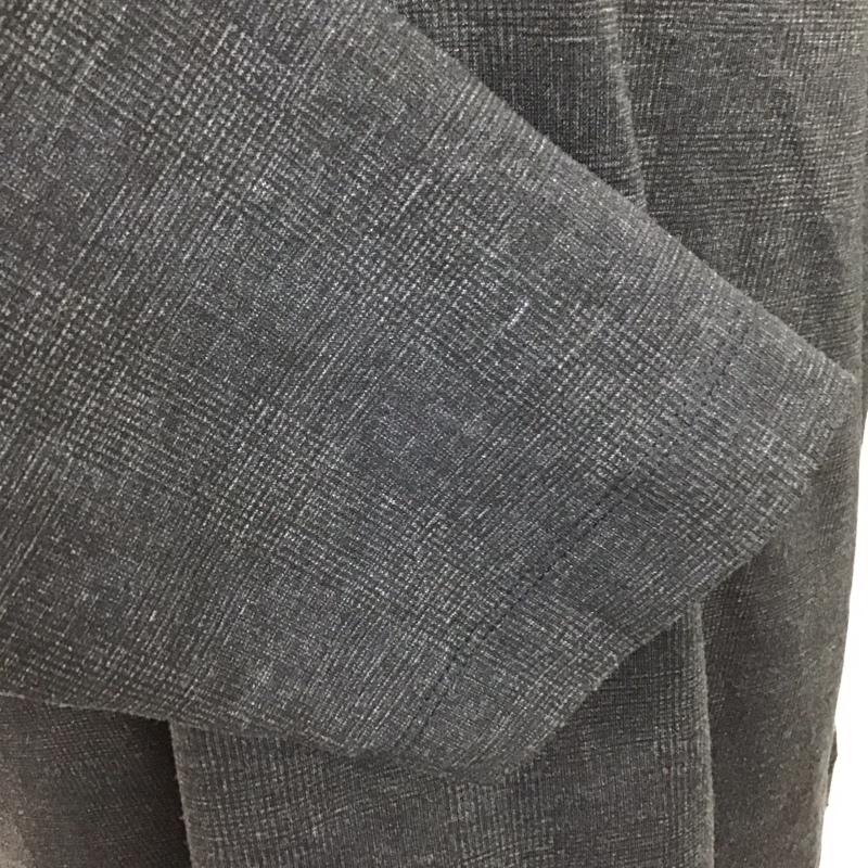 アバハウス ABAHOUSE カットソー 長袖 0037-00-20031 ハーフジップ 襟付き 48 チェック 紺 / ネイビー /  メンズ USED 古着 中古 10118328