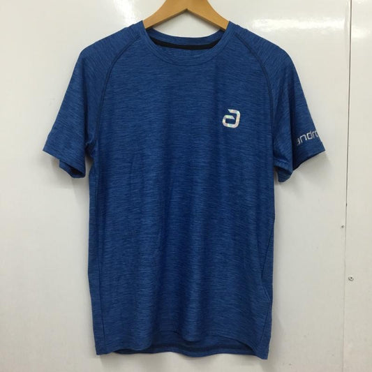 アンドロ andro Tシャツ 半袖 Melage T-shiet Alpha 卓球ウェア スポーツウェア タグ付き XS ロゴ、文字 青 / ブルー /  メンズ USED 古着 中古 10135656