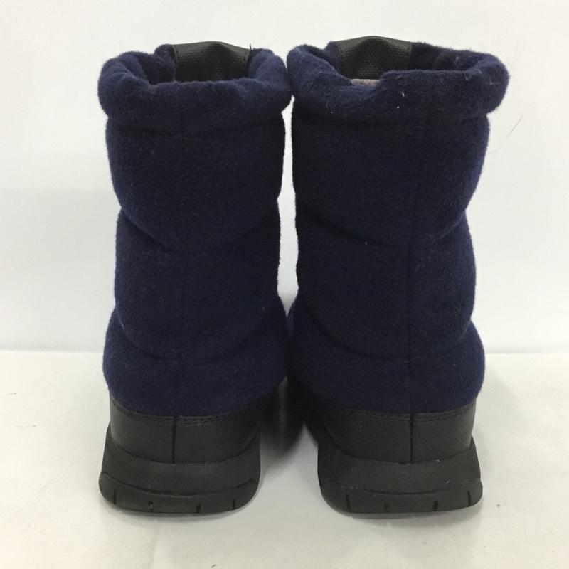 ザノースフェイス THE NORTH FACE ブーツ ショートブーツ NFW51683 W ヌプシブーティウール2 アウトドア 24cm 24.0cm ロゴ、文字 紺 / ネイビー /  レディース USED 古着 中古 10137137