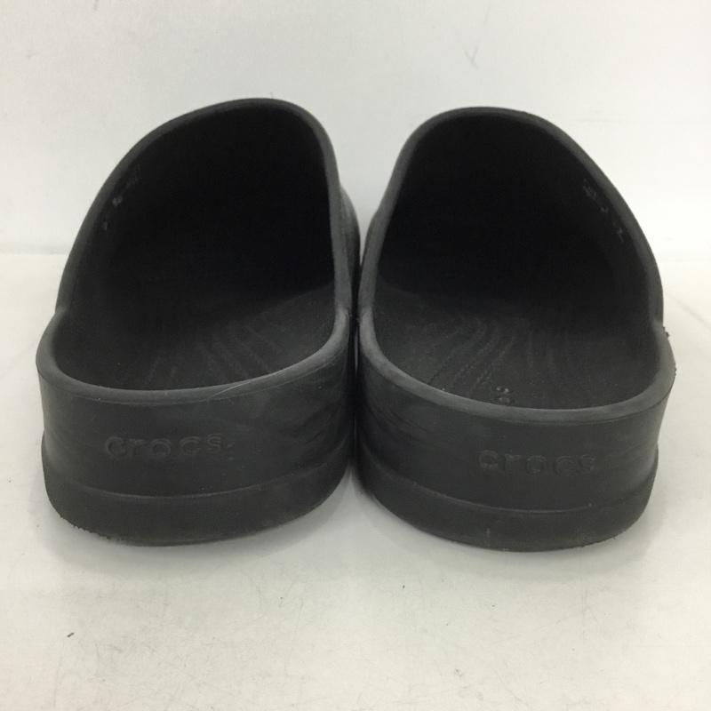 クロックス crocs サンダル サンダル 209366 DYLAN CLOG M9 W11 ロゴ、文字 黒 / ブラック /  メンズ USED 古着 中古 10148800