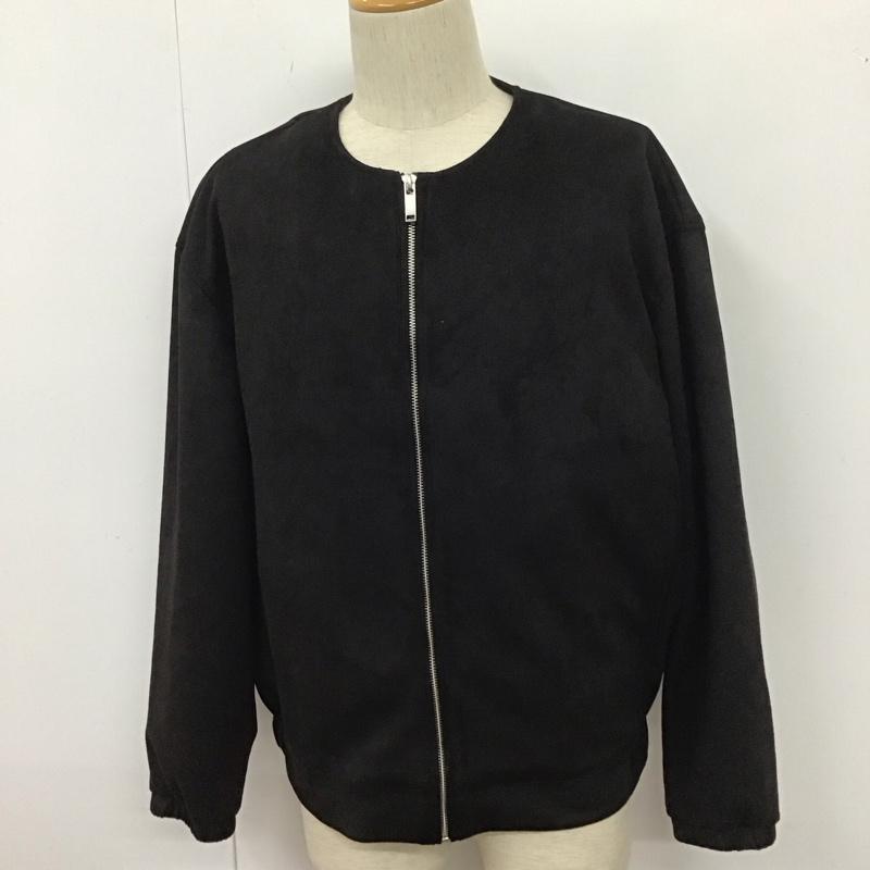 ザラ ZARA ジャケット、上着 ジャケット、ブレザー ノーカラー S 無地 黒 / ブラック /  メンズ USED 古着 中古 10111560