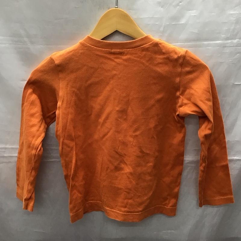 ミキハウス MIKIHOUSE Tシャツ 長袖 120cm 無地 橙 / オレンジ /  ガールズ USED 古着 中古 10116786