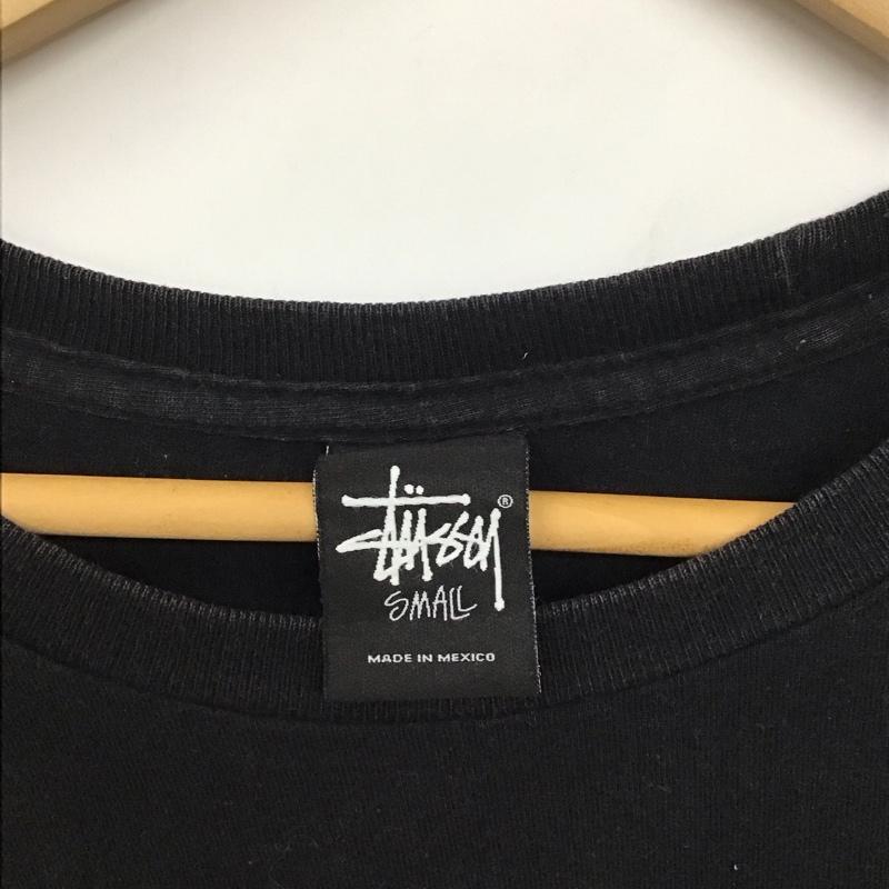 ステューシー STUSSY Tシャツ 半袖 半袖カットソー プリントTシャツ クルーネックカットソー S プリント 黒 / ブラック /  メンズ USED 古着 中古 10130326
