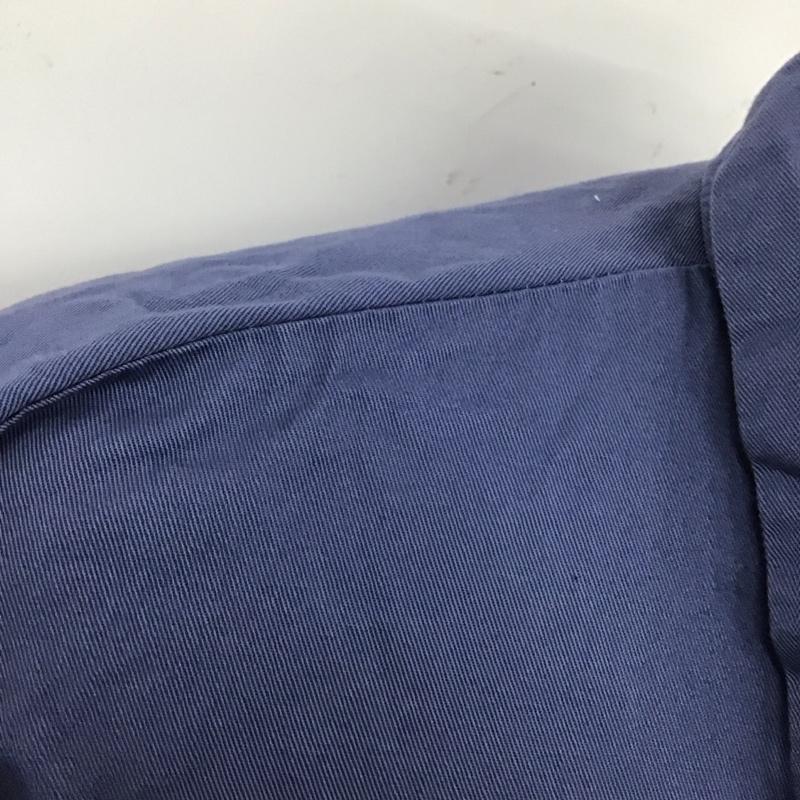 レッドキャップ RED KAP シャツ、ブラウス 長袖 長袖シャツ カラーシャツ ポケットシャツ 長袖カットソー XXL ロゴ、文字 青 / ブルー /  メンズ USED 古着 中古 10124660