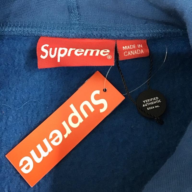 シュプリーム Supreme パーカー 長袖 21FW ボックスロゴフーディースウェットシャツ 長袖パーカー L ロゴ、文字 青 / ブルー /  メンズ USED 古着 中古 10115138