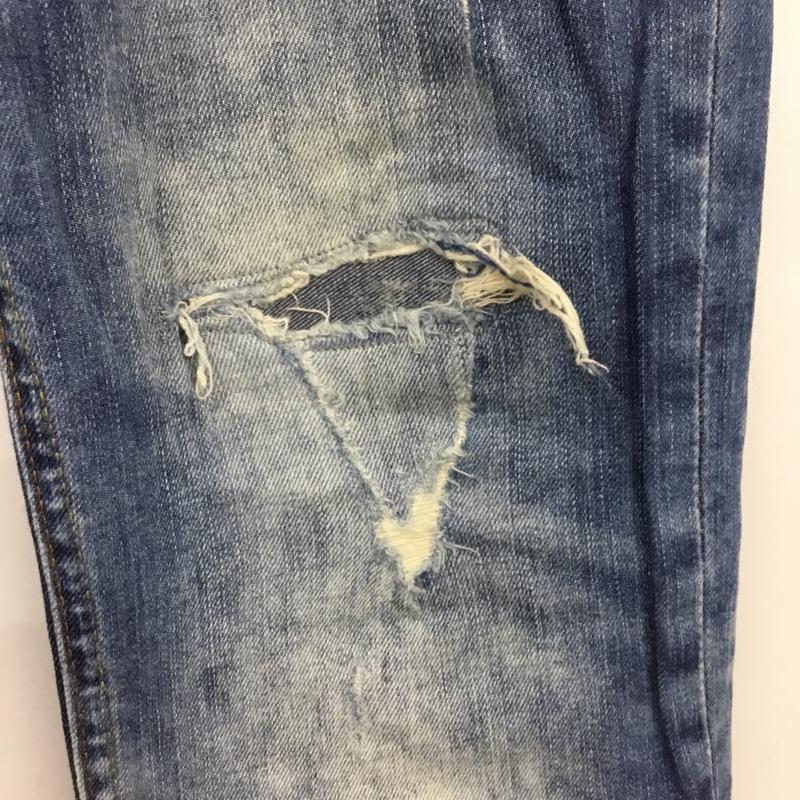 ザラメン ZARA MAN パンツ デニム、ジーンズ デニムパンツ スリムパンツ ストレッチパンツ ジーンズ 44 無地 インディゴ / インディゴ /  メンズ USED 古着 中古 10115009