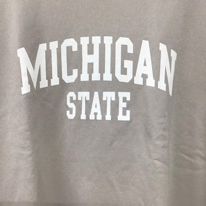 グローバルワーク GLOBAL WORK トレーナー 長袖 L ロゴ、文字 X プリント ベージュ / ベージュ /  レディース USED 古着 中古 10142293