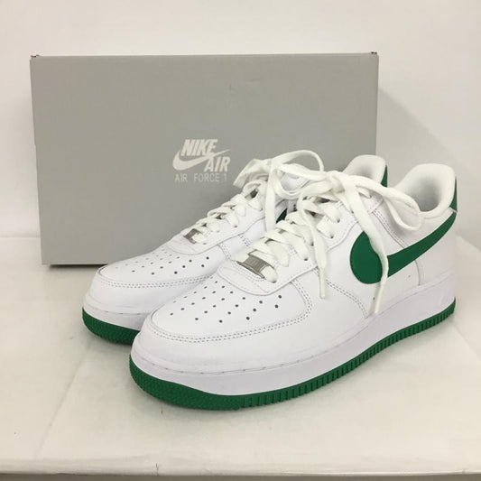 ナイキ NIKE スニーカー スニーカー FJ4146 102 AIR FORCE1 07 27cm 箱有 27.0cm ロゴ、文字 白 / ホワイト / X 緑 / グリーン /  メンズ USED 古着 中古 10131952