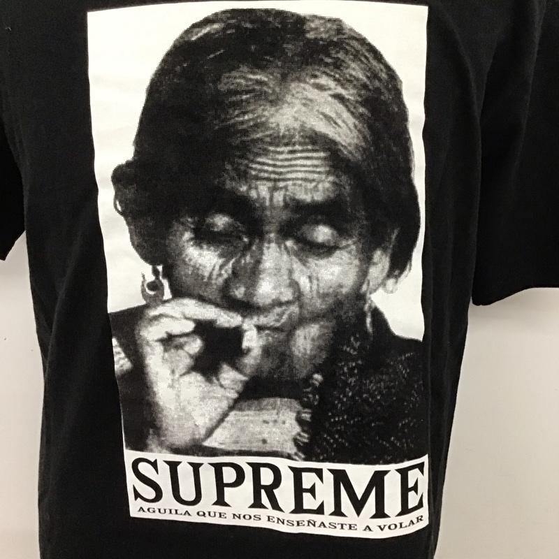 シュプリーム Supreme Tシャツ 半袖 AGUILA Tee 19AW 19FW プリント L プリント 黒 / ブラック /  メンズ USED 古着 中古 10122155