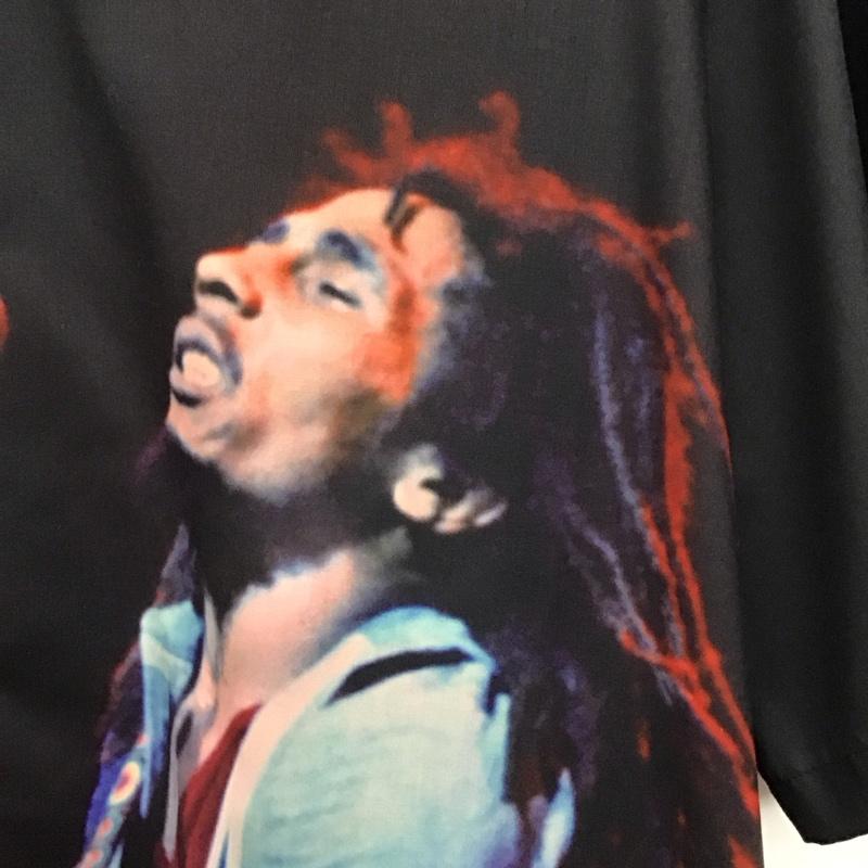 アップルバム APPLEBUM シャツ、ブラウス 半袖 半袖シャツ プリントシャツ zion L プリント 黒 / ブラック /  メンズ USED 古着 中古 10129874