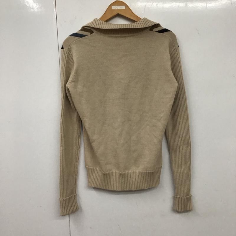 アクアスキュータム Aquascutum ニット、セーター 長袖 長袖ニットカットソー Vネック セーター XL プリント マルチカラー / マルチカラー /  メンズ USED 古着 中古 10131449