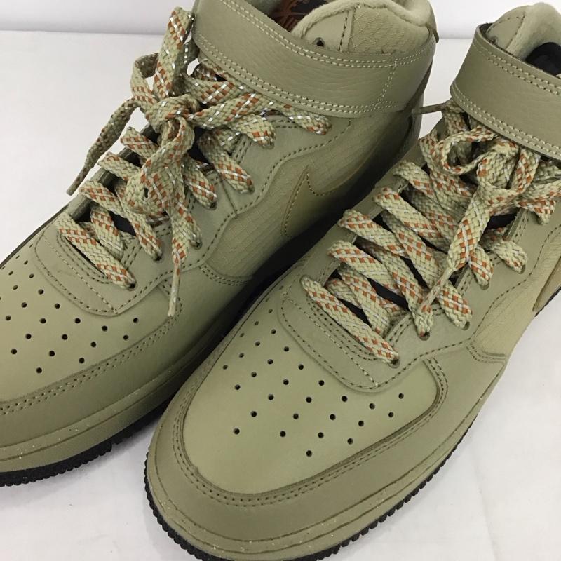 ナイキ NIKE スニーカー スニーカー FB8881 200 AIR FORCE 1 MID 07 26cm 箱有 26.0cm ロゴ、文字 カーキ / カーキ /  メンズ USED 古着 中古 10132474