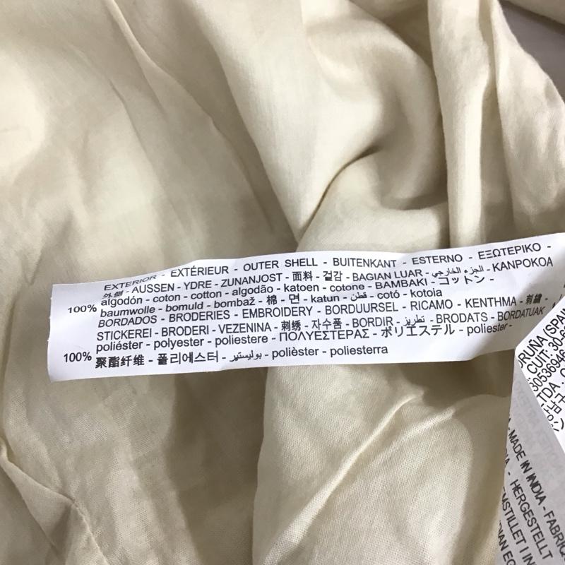 ザラ ZARA ベスト ベスト 6895 022 712 刺繍 L 花柄 アイボリー / アイボリー /  レディース USED 古着 中古 10108555